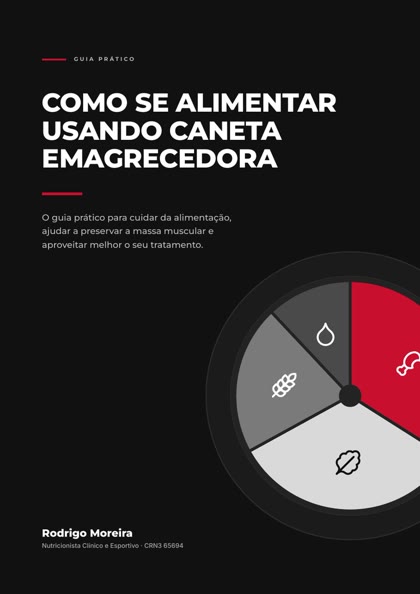 Capa do e-book Como se alimentar usando caneta emagrecedora