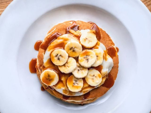 Panqueca de banana com aveia